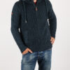 Mikina Superdry NORDIC ZIP THROUGH HOOD Modrá - lacné mikiny