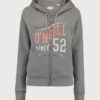 Mikina O´Neill LW Logo Zip Hoodie Šedá - lacné mikiny