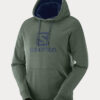 Mikina Salomon Logo Hoodie M Zelená - lacné mikiny
