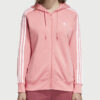 Mikina adidas Originals 3Str Zip Hoodie Růžová - lacné mikiny