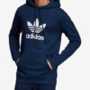 Mikina adidas Originals Trefoil Hoodie Modrá - lacné mikiny