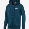 Mikina Puma Essentials+ Fleece Hd Jkt Modrá - lacné mikiny