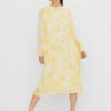 Flora Šaty Vero Moda Žltá - Dámské šaty