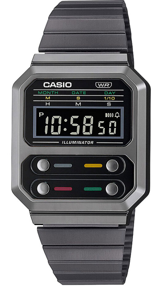 Hodinky CASIO A100WEGG-1AEF - Farba: čierna