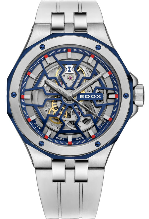 Hodinky EDOX 85303 357BUCAB BUIRB - Farba: biela