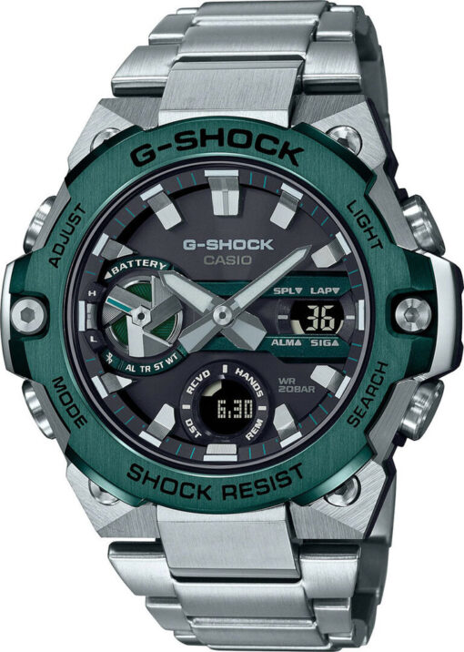 Hodinky CASIO GST-B400CD-1A3ER - Farba: strieborná