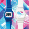 Hodinky CASIO DWE-5600PR-2ER - Farba: biela
