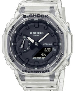 Hodinky CASIO GA-2100SKE-7AER - Farba: priesvitná