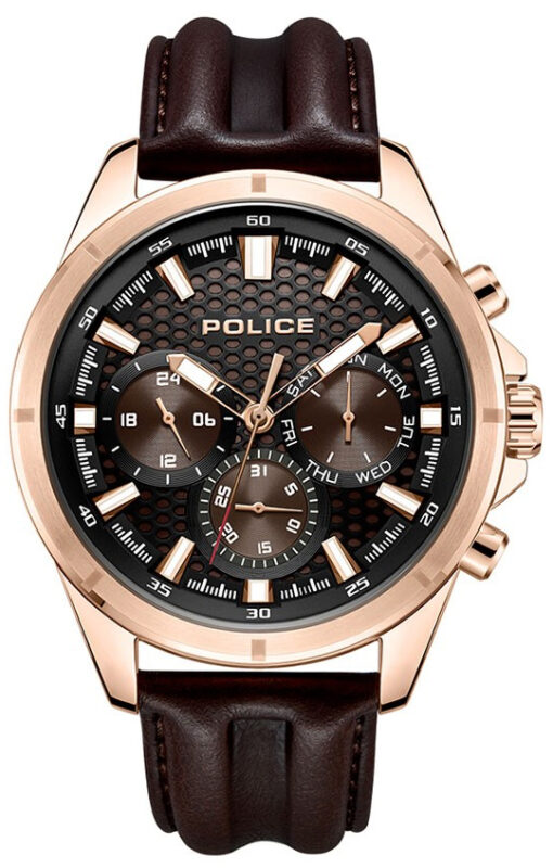 Hodinky POLICE PEWJF2204103 - Farba: hnedá