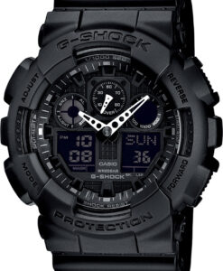 Hodinky CASIO G-SHOCK GA 100-1A1 - Farba: čierna