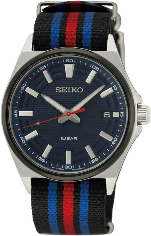 Hodinky SEIKO SUR509P1 - Farba: čierna