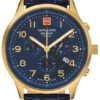 Hodinky SWISS ALPINE MILITARY 7084.9515 - Farba: modrá