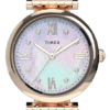 Hodinky TIMEX Parisienne 28mm Stainless Steel Bracelet Watch TW2T78800 - Farba: ružová zlatá