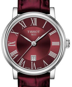 Hodinky TISSOT T122.210.16.373.00 - Farba: bordová
