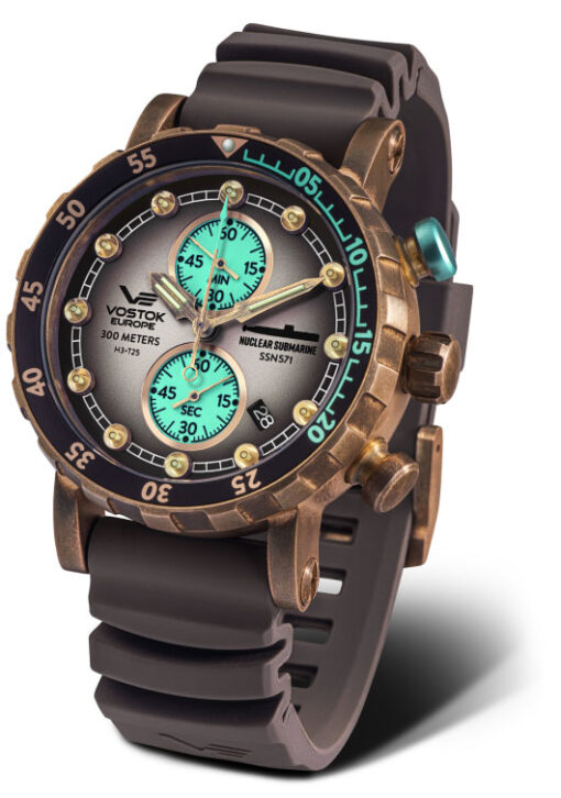 Hodinky VOSTOK-EUROPE VK61-571O613 - Farba: hnedá