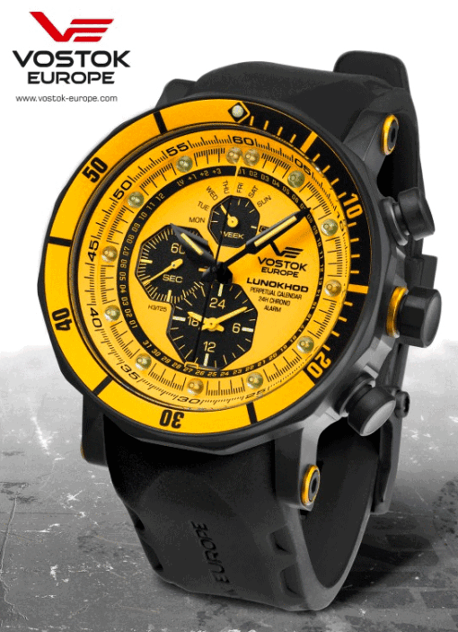 Hodinky VOSTOK-EUROPE YM86/620C504 - Farba: žltá