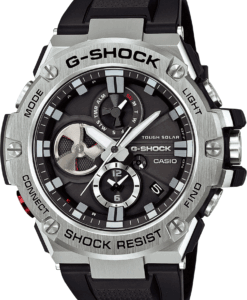 Hodinky CASIO G-SHOCK GST B100-1A - Farba: čierna