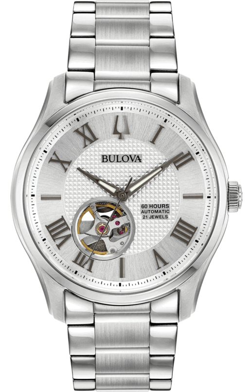 Hodinky BULOVA 96A207 - Farba: strieborná