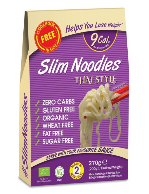 Slim Pasta konjakové rezance thajské BIO 270 g (9 kcal