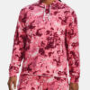 Rival Terry Print Hoodie Mikina Under Armour Růžová - Dámske mikiny Under Armour✅