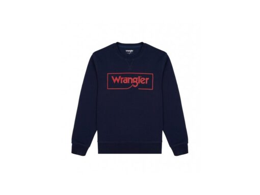 Pánska mikina WRANGLER FRAME LOGO CREW - pánska mikina WRANGLER