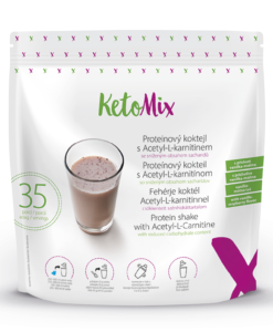 KetoMix Proteínový kokteil s L-karnitínom s príchuťou vanilka-malina (35 porcií) - KetoMix - Ketomix