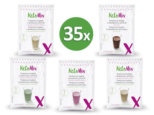 KetoMix Balíček jednoporciových kokteilov 31+4 zadarmo - KetoMix - Ketomix