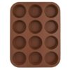 Orion Forma silikón MUFFINY 12 HNEDÁ - Farba: hnedá