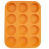 Orion Forma silikón MUFFINY 12 ORANŽOVÁ - Farba: oranžová