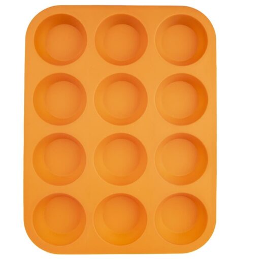 Orion Forma silikón MUFFINY 12 ORANŽOVÁ - Farba: oranžová
