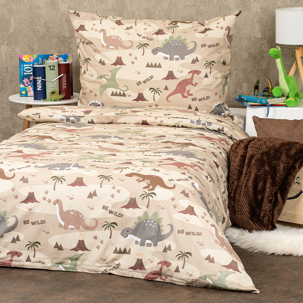 4Home Detské bavlnené obliečky Dino world