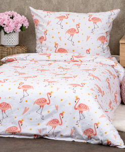 4Home Detské bavlnené obliečky Flamingo