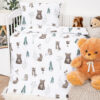 4Home Detské bavlnené obliečky do postieľky Forest Friends