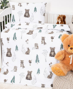 4Home Detské bavlnené obliečky do postieľky Forest Friends