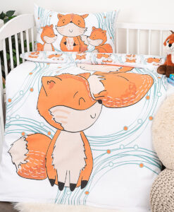 4Home Detské bavlnené obliečky do postieľky Foxes
