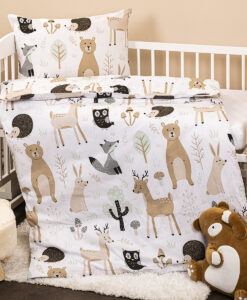 4Home Detské bavlnené obliečky do postieľky Nordic Friends