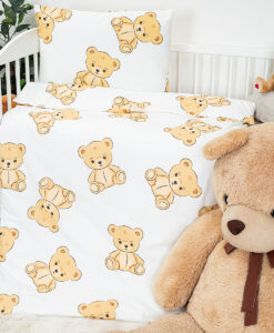 4Home Detské bavlnené obliečky do postieľky Teddies