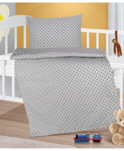 Bellatex Detské bavlnené obliečky Agáta Hviezdičky sivá