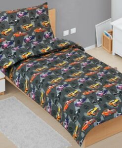 Bellatex Detské bavlnené obliečky Junior Cadillac sivá