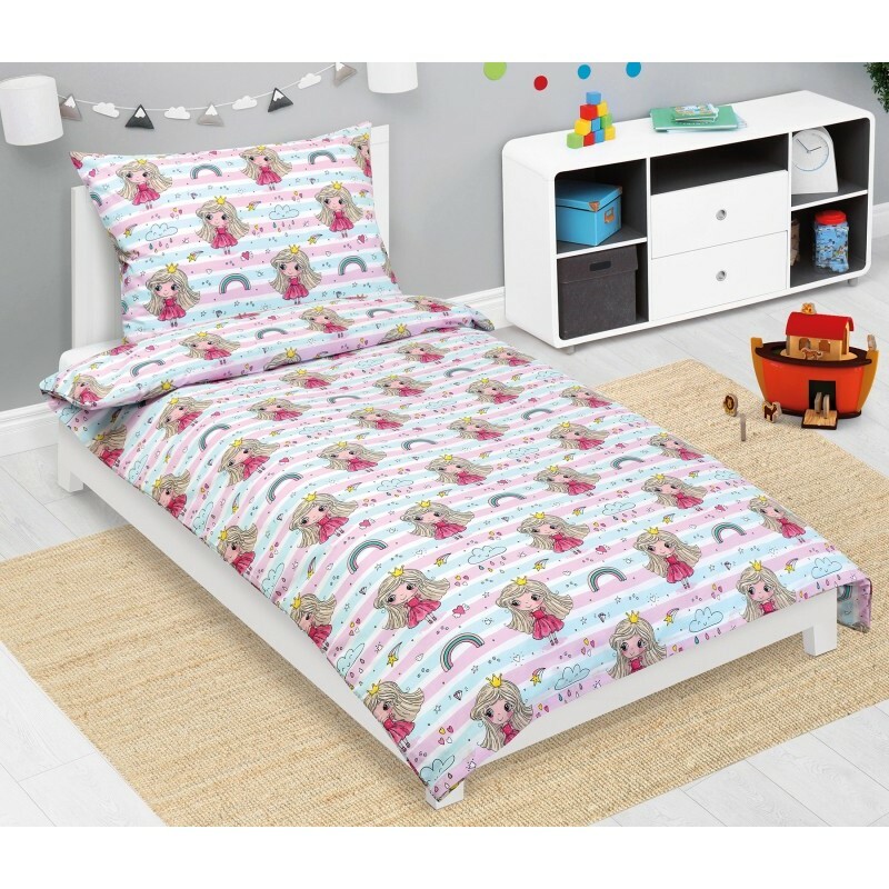 Bellatex Detské bavlnené obliečky Junior Princezná ružová