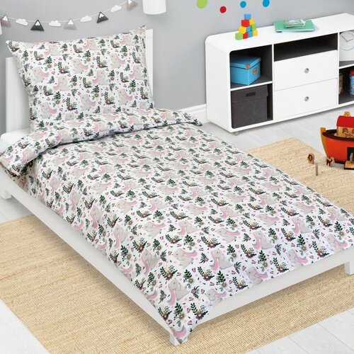 Bellatex Detské bavlnené obliečky Junior Zajačik sivá