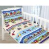 Bellatex Detské bavlnené obliečky do postieľky Beáta Lietadlo modrá