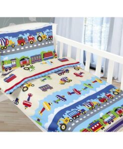 Bellatex Detské bavlnené obliečky do postieľky Beáta Lietadlo modrá