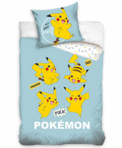 Carbotex Detské bavlnené obliečky Pokémon Pika Pika Pikachu