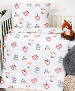 Detské bavlnené obliečky Renforce Abeceda