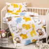 Detské bavlnené obliečky do postieľky Zoo