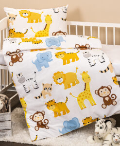 Detské bavlnené obliečky do postieľky Zoo