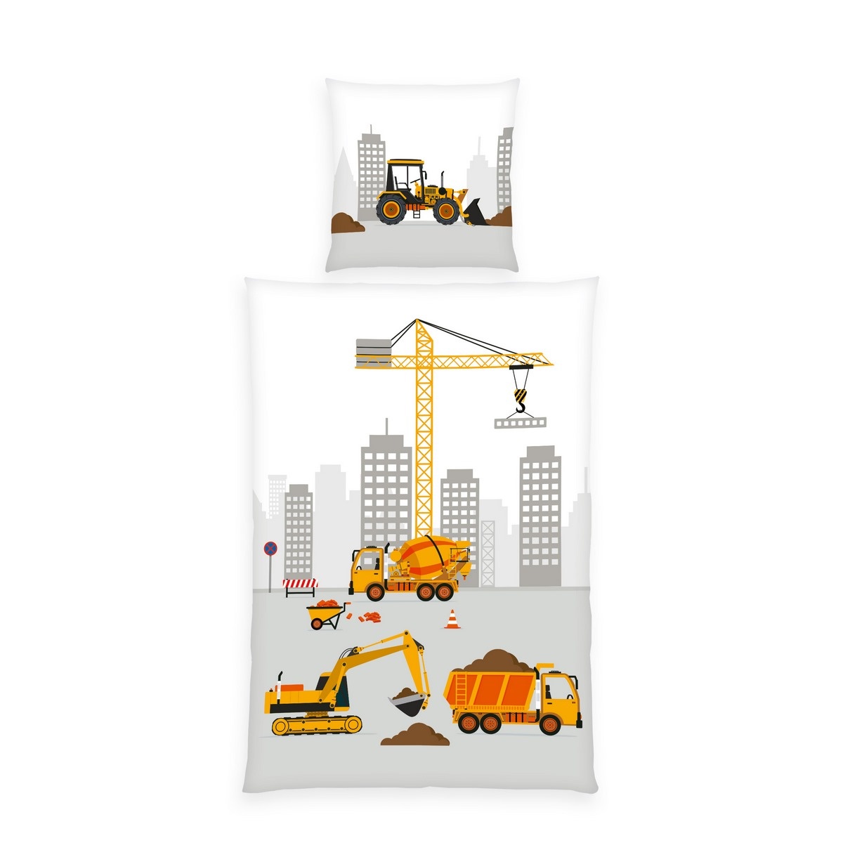 Herding Detské bavlnené obliečky Stavba