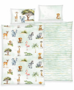 Herding Detské bavlnené obliečky do postieľky Safari