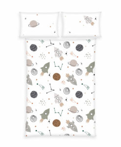 Herding Detské bavlnené obliečky do postieľky Vesmír
